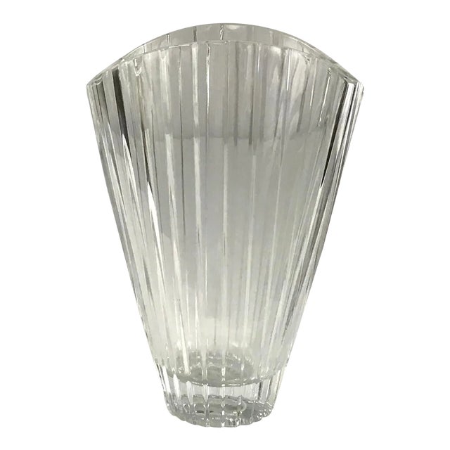 Crystal D’ Arques Lead Crystal Vase For Sale