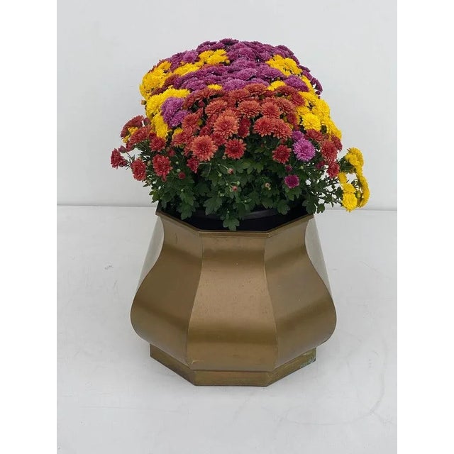 1980s Chapman Brass Planter For Sale - Image 11 of 13