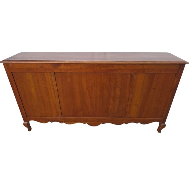 1990s Ethan Allen Maison Bookcase Shelf Console French Country Sideboard Cabinet For Sale - Image 13 of 18