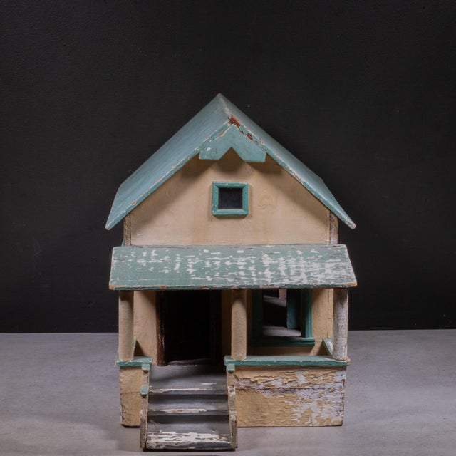 ABOUT An early 20th century piece of American folk art. The handmade miniature house captures the essence of early 20th-...