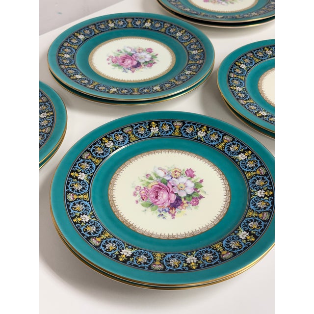 Circa 1980's Bavarian Porcelain Dinner Plates, Set of Twelve For Sale In San Francisco - Image 6 of 13