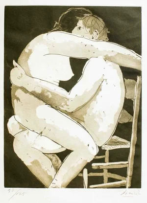 Lovers I - Original Etching by Giacomo Manzù - 1970 1970