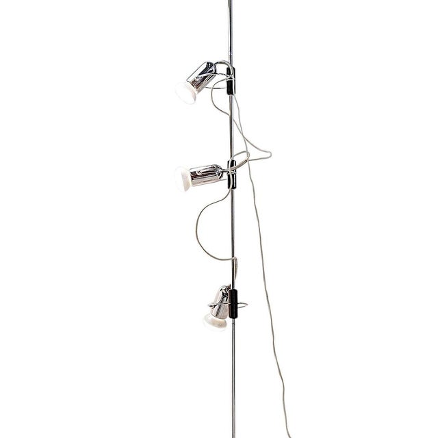 Reggiani Cielo-Terra Adjustable Chrome Floor Lamp by Francesco Fois for Reggiani, 1960s For Sale - Image 4 of 14