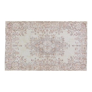 Vintage Turkish Anatolian Hand Knotted Wool Rug, 4X6'8 For Sale