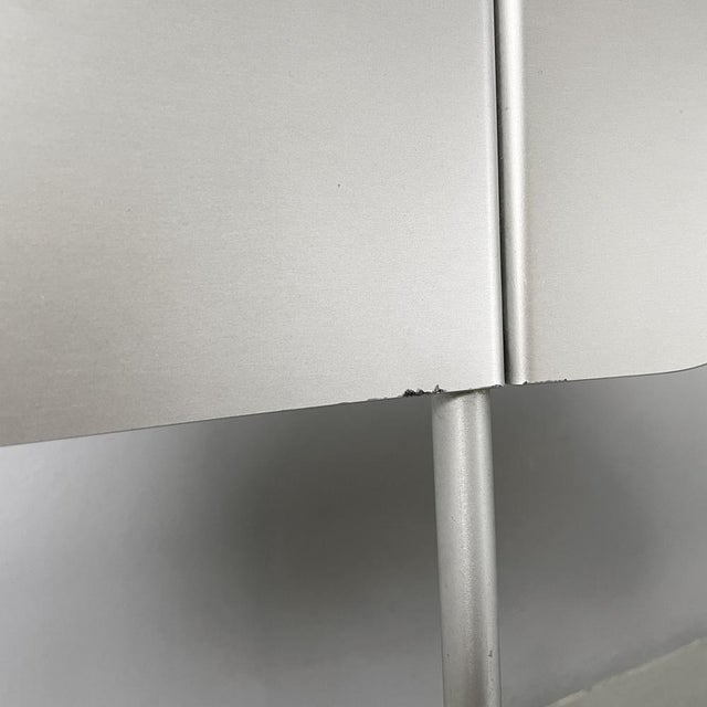 Metal Italian Modern Aluminum Stackable Chairs by Tanzi, 1980s, Set of 4 For Sale - Image 7 of 18