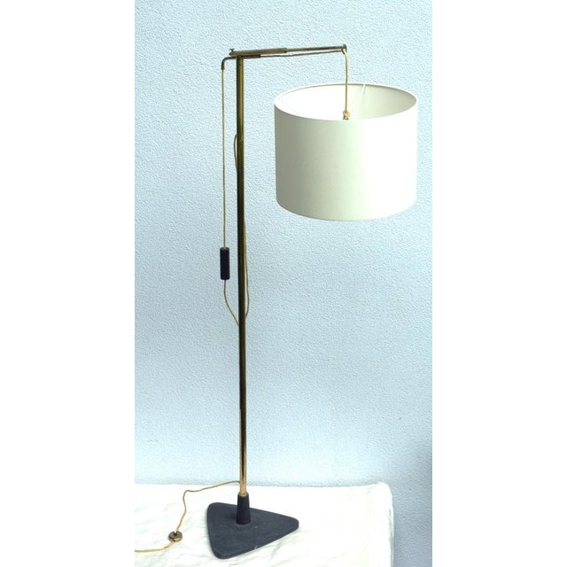 Counterweight Floor Lamp by Franz Hagenauer for Werkstätte Hagenauer Wien, 1950s For Sale - Image 9 of 14