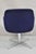 Blue Vintage Mid Century Modern Blue Upholstered Chrome Swivel Base Club Arm Chair For Sale - Image 8 of 10