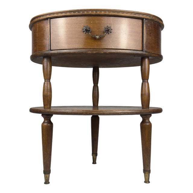 Vintage Wooden Nightstand, Italy, 1950s For Sale