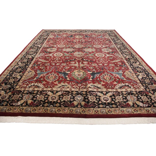 Textile Vintage Agra Rug - 10' X 13'11" For Sale - Image 7 of 9