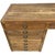 Rustic Large Pine Multi Drawer Desk For Sale - Image 3 of 3