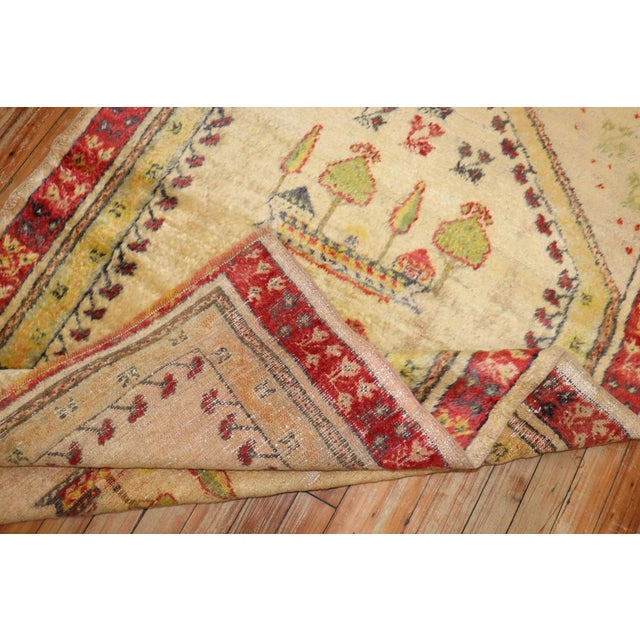 Angora Oushak Prayer Rug rug no.j3748 For Sale - Image 4 of 6