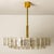 Large Glass and Brass Pendant Light by Doria Leuchten, 1970s For Sale - Image 4 of 18