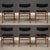 Mid-Century Modern 1960s Danish Modern Teak Black Dining Chairs - Set of 6 For Sale - Image 3 of 9
