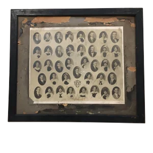 1913 Salem High School Ohio Class Photo, Framed