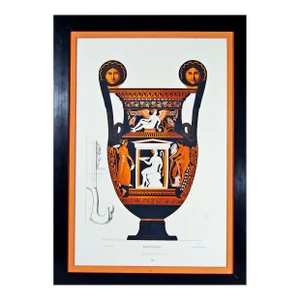 Antique Print of Ancient Greek Vase