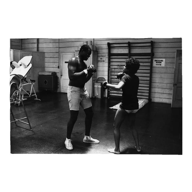 Lola Falana Boxing in the Gym Photographed by Frank Dandridge, 1969 For Sale