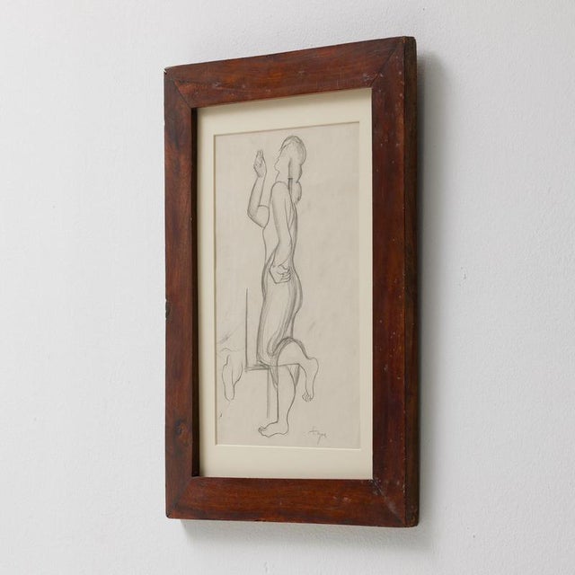 Paper Togores for Kahnweilers Galerie Simon, Figure, 1923, Drawing on Paper, Framed For Sale - Image 7 of 17