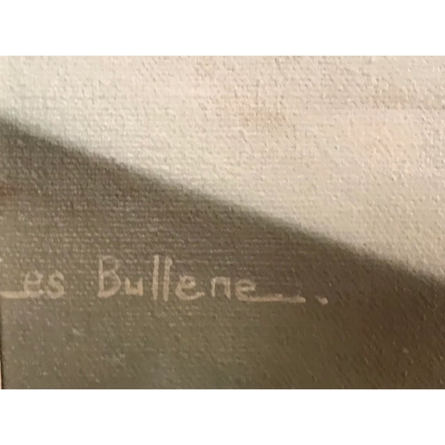 1960s Vintage Mid Century Modern Still Life Oil Painting by Less Bullene For Sale - Image 5 of 9