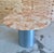 Postmodern Steel Pedestal + Marble Dining Table For Sale - Image 6 of 12
