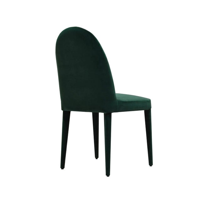 Contemporary Balzaretti Dining Chair in Green Velvet from Kabinet For Sale - Image 3 of 7