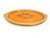 Spectacular vintage amber Elegant Glass serving tray dating to approximately the late 1920s–1930s, featuring an...