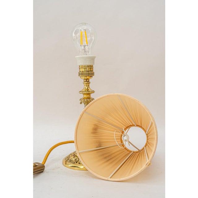 Historistic Table Lamp with Original Cut Glass Shade, Vienna, 1890s For Sale - Image 9 of 18