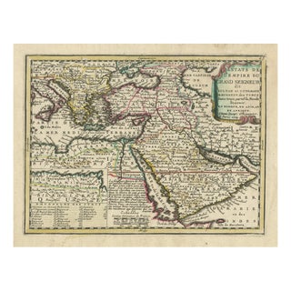 Ottoman Empire Map by Jean Chiquet, Paris, France, 1719 For Sale