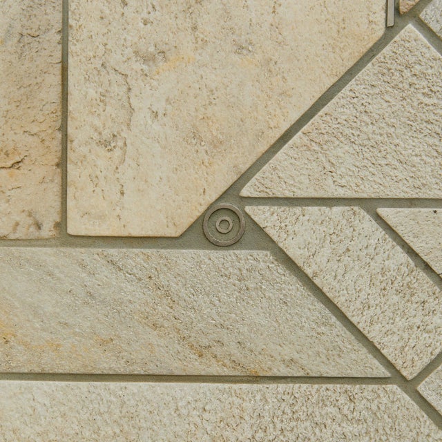 Dutch Brutalist Stone + Metal Inlay Coffee Table in Manner of Paul Kingma, 1970s For Sale - Image 13 of 18