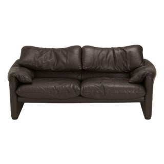 Maralunga Two-Seater Sofa by Vico Magistretti for Cassina, 1970s For Sale