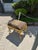 1960s Leopard Animal Print Louis XV Gold Leaf Bench Stool Ottoman For Sale - Image 4 of 4