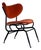 Midentury Chair in Orange For Sale