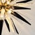Metal Sputnik Light with 51 Black and Transparent Murano Tips from Justfurnituress SRL For Sale - Image 7 of 10