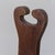 Brown 1950s French Brutalist Carved Wood Tripod Chair For Sale - Image 8 of 11