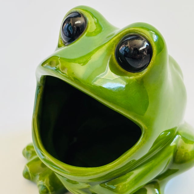Mid 20th Century Mid Century Ceramic Frog Bowl For Sale - Image 5 of 10
