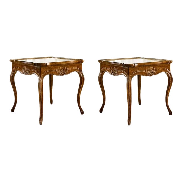 Louis XV Provincial Style Side Tables - "Laurentine" a Pair For Sale