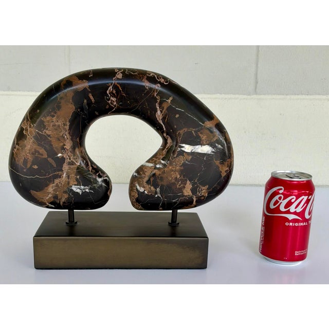 Modern Revelation Modern Michelangelo Marble Tunnel Vision Sculpture For Sale - Image 3 of 4