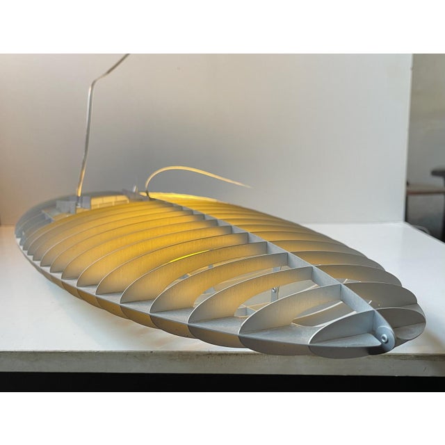 Metal Futurist Elliptical Pendant Lamp by Alberto Meda & Paolo Rizzato for Luceplan, Italy, 2000s For Sale - Image 7 of 14