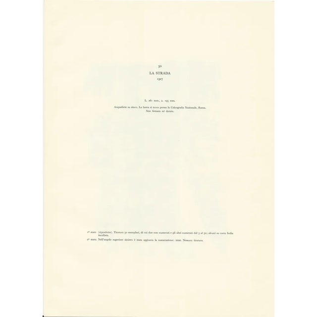 Giorgio Morandi, Road, 1927-1957, Lithograph For Sale - Image 3 of 5