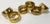 Vintage Hammered Brass Napkin Rings, Set of 6 For Sale In Kansas City - Image 6 of 6