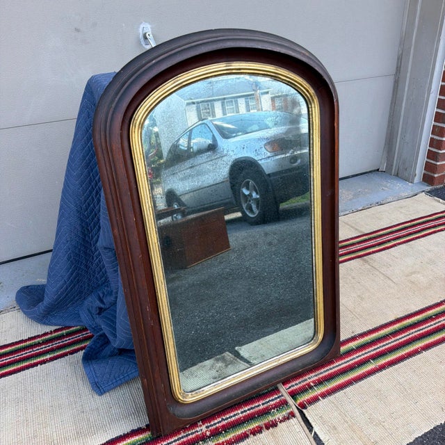A Very Nice Antique Walnut Victorian Wall Mirror, Circa 1860s For Sale - Image 18 of 18
