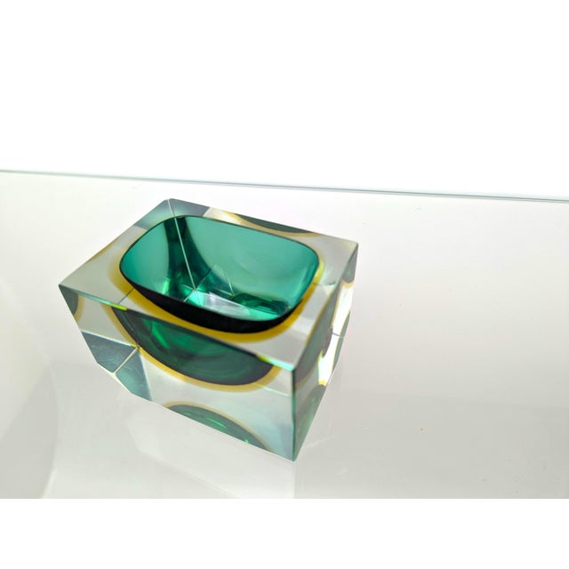Sommerso Murano Ashtray by Flavio Poli and Alessandro Mandruzzato for Seguso Vetri d'Arte, Italy, 1960s For Sale - Image 14 of 18