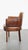 Cognac Colored Sheepskin Dining Room Chair with Armrests For Sale - Image 5 of 15