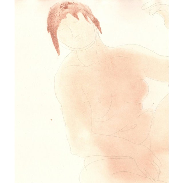 Rodin, A peine si, par les hublots et les fenêtres éclairées, je pus voir\., Nude, Original Lithograph, 1902 For Sale - Image 3 of 10