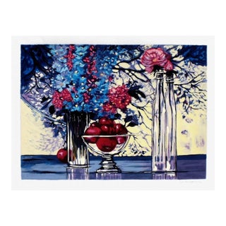 2000 Michel-Henry Pommes Et Fleurs Signed Screenprint For Sale
