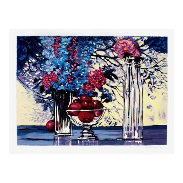 2000 Michel-Henry Pommes Et Fleurs Signed Screenprint For Sale