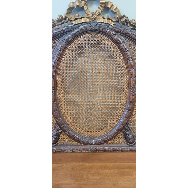 Late 19th Century Pair of French Cane Twin Headboards For Sale - Image 13 of 15