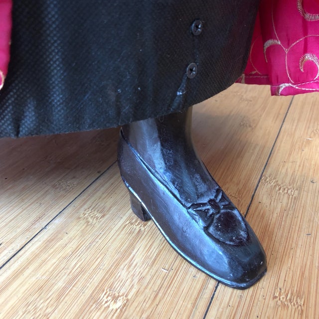 Contemporary 1980s Petite Footed Skirt Stool For Sale - Image 3 of 5