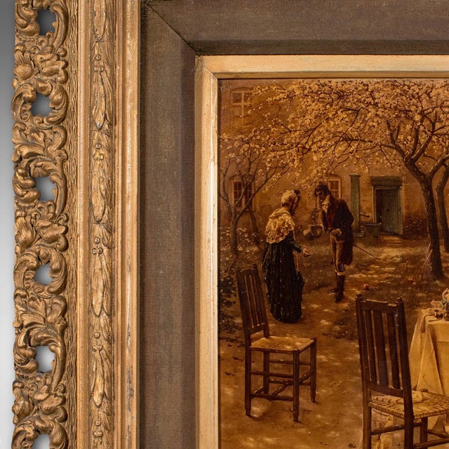 Antique Crystoleum Picture, German, Framed, Mezzotint Painting, Art, Victorian For Sale - Image 6 of 12