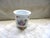 Ceramic Vintage French Country Design Footed Cachepot / Jardiniere Butterflies & Flower For Sale - Image 7 of 8