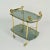 Italian Bar Cart in Brass and Smoked Glass, 1960s For Sale - Image 6 of 12